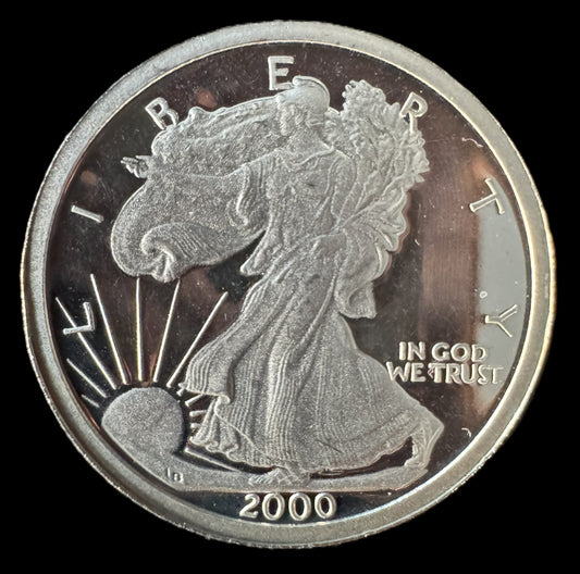 2000 American Eagle Lady Liberty 1oz .999 Silver Coin