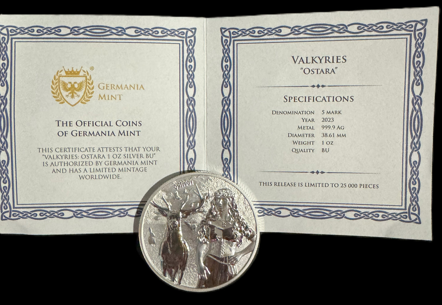 2023 Valkyries “Ostara” 1 oz .999 Silver Coin