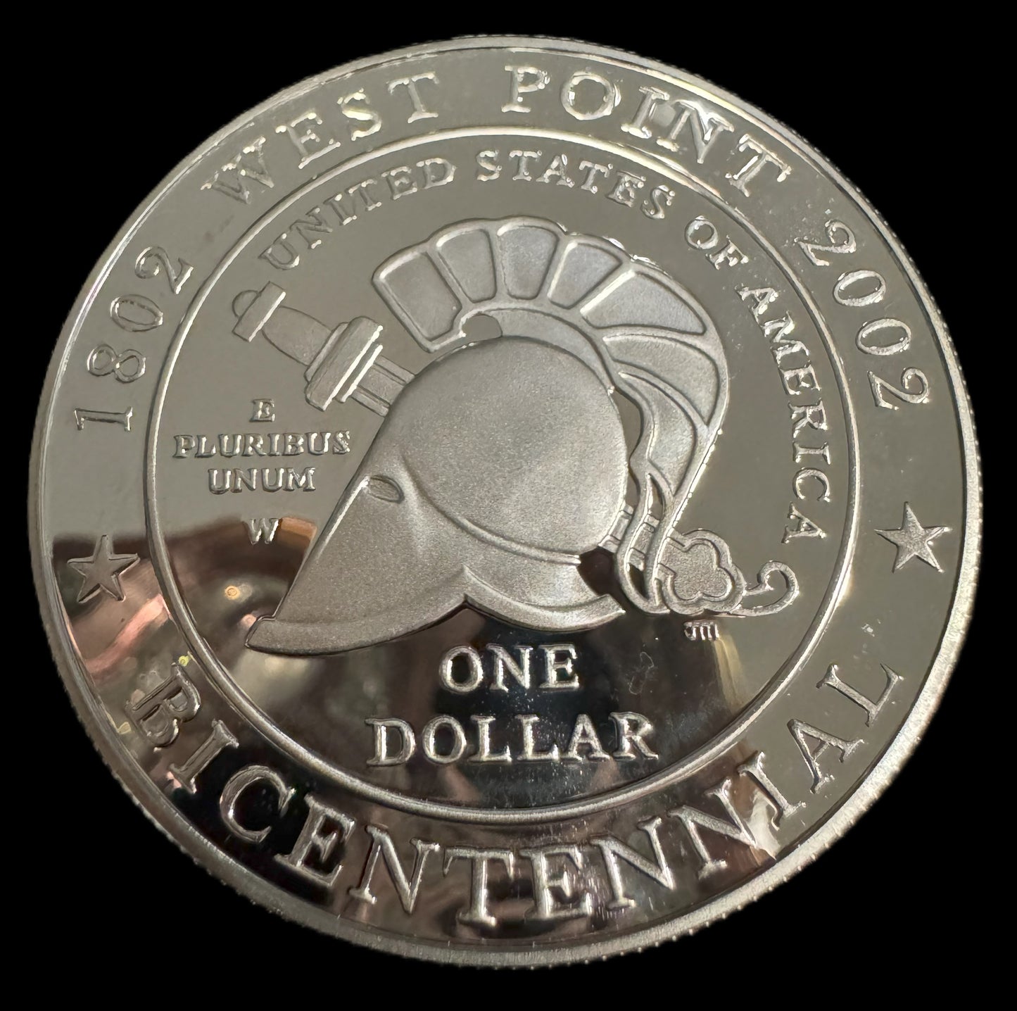2002 West Point Bicentennial 1 oz .999 Silver Coin