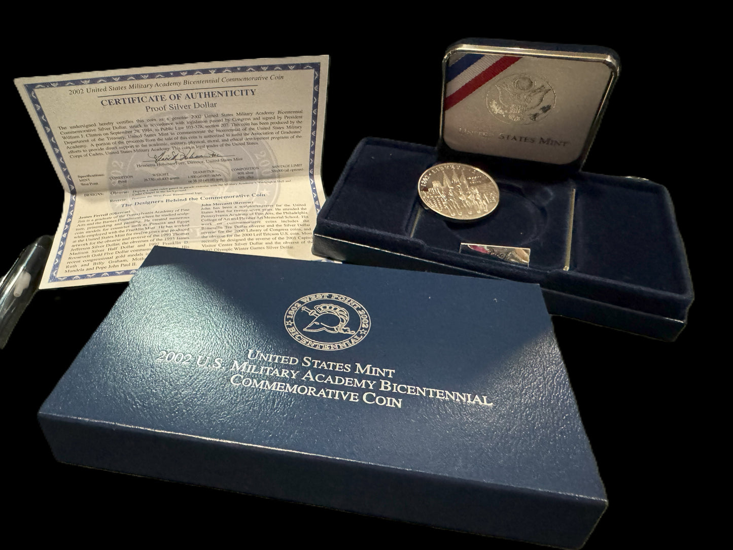 2002 West Point Bicentennial 1 oz .999 Silver Coin
