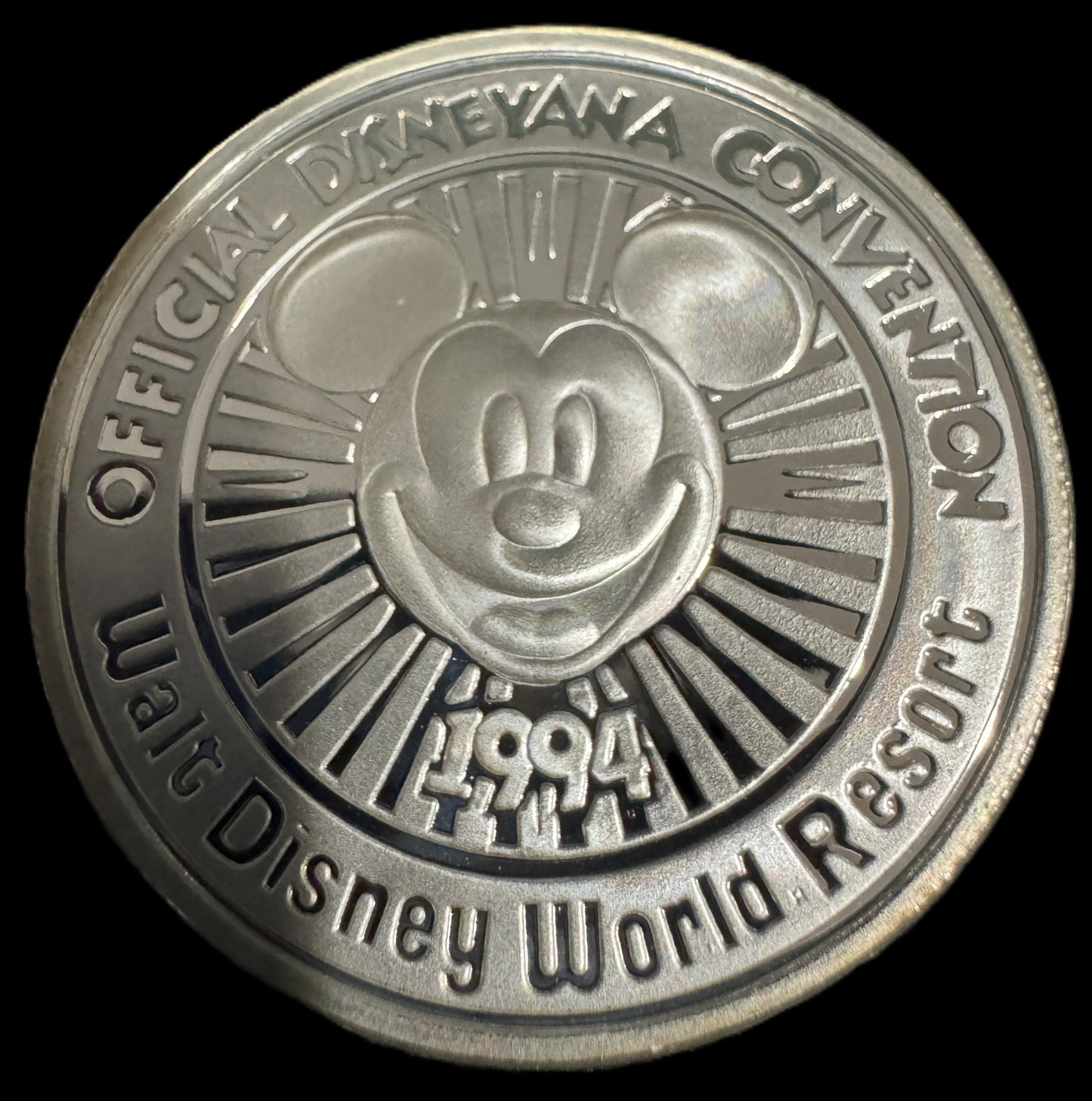 1994 Disneyana Convention 1 oz .999 Silver Coin COA #446