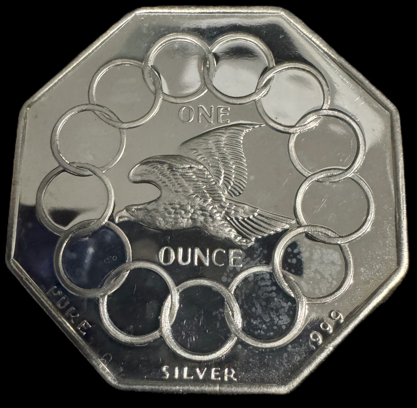 1976 Liberty Bell 1 oz .999 Silver Octagon