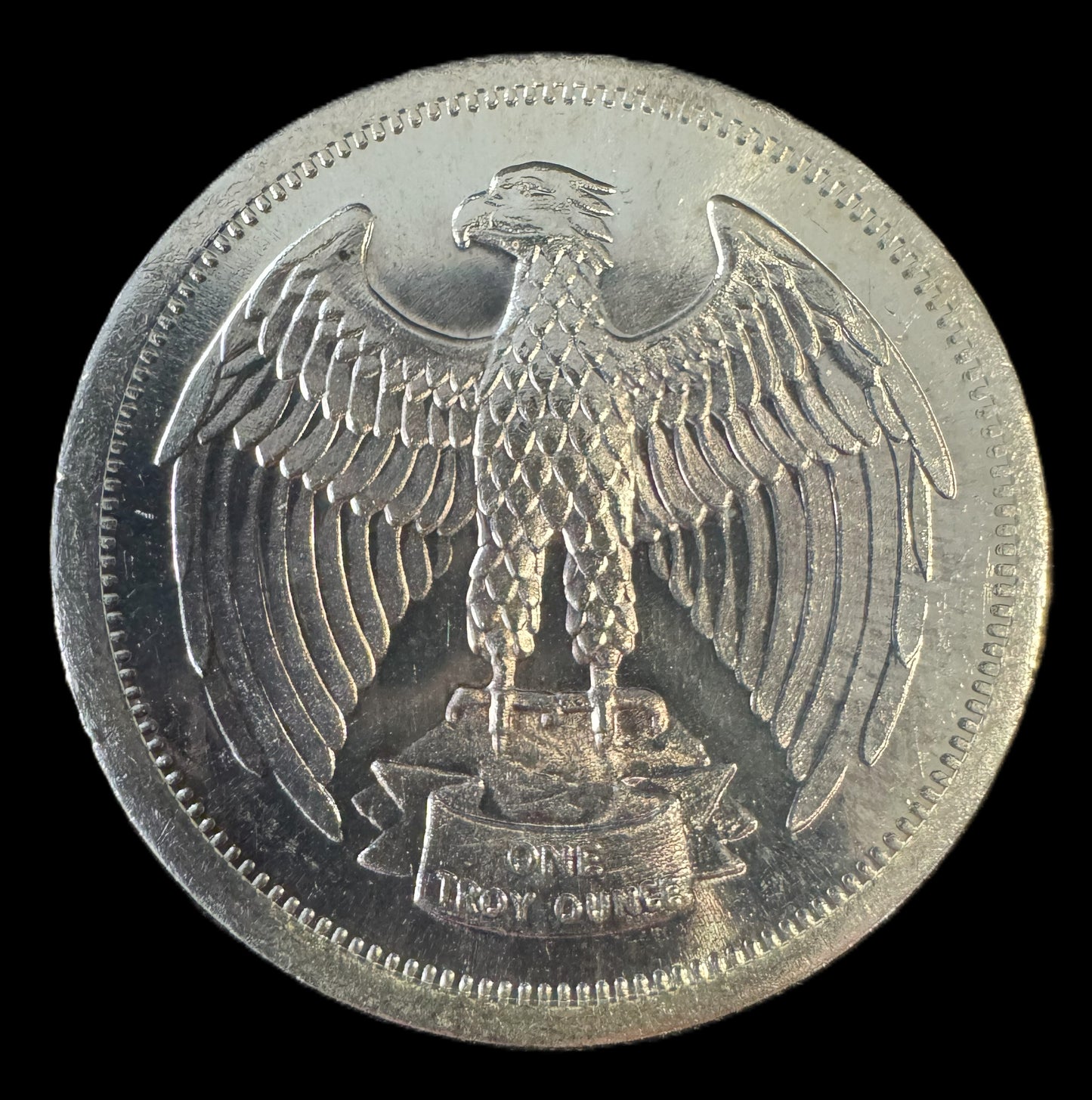 1974 Letcher Mint Eagle 1 oz .999 Silver Coin