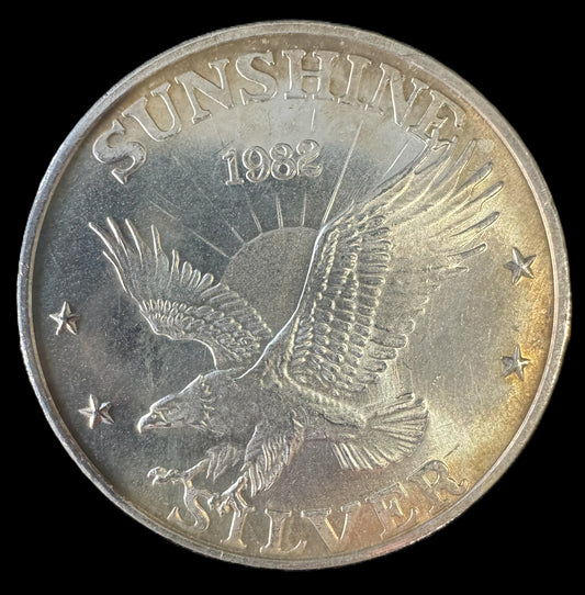 1982 Sunshine Mint Eagle 1 oz .999 Silver Coin