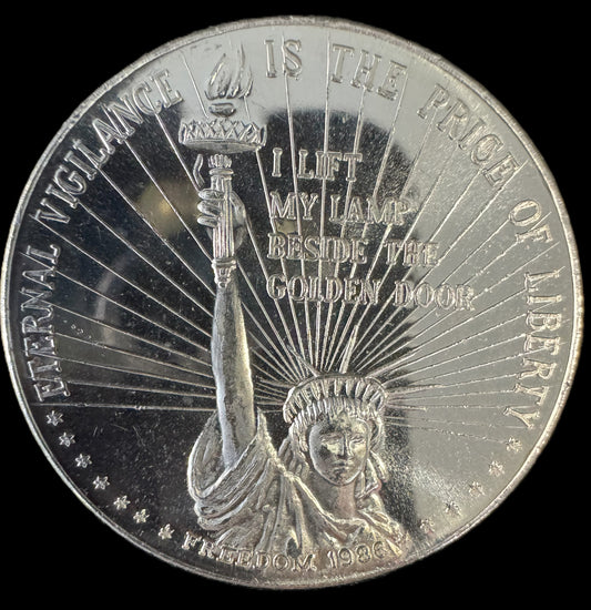 1986 Statue of Liberty 1 oz .999 Silver Coin