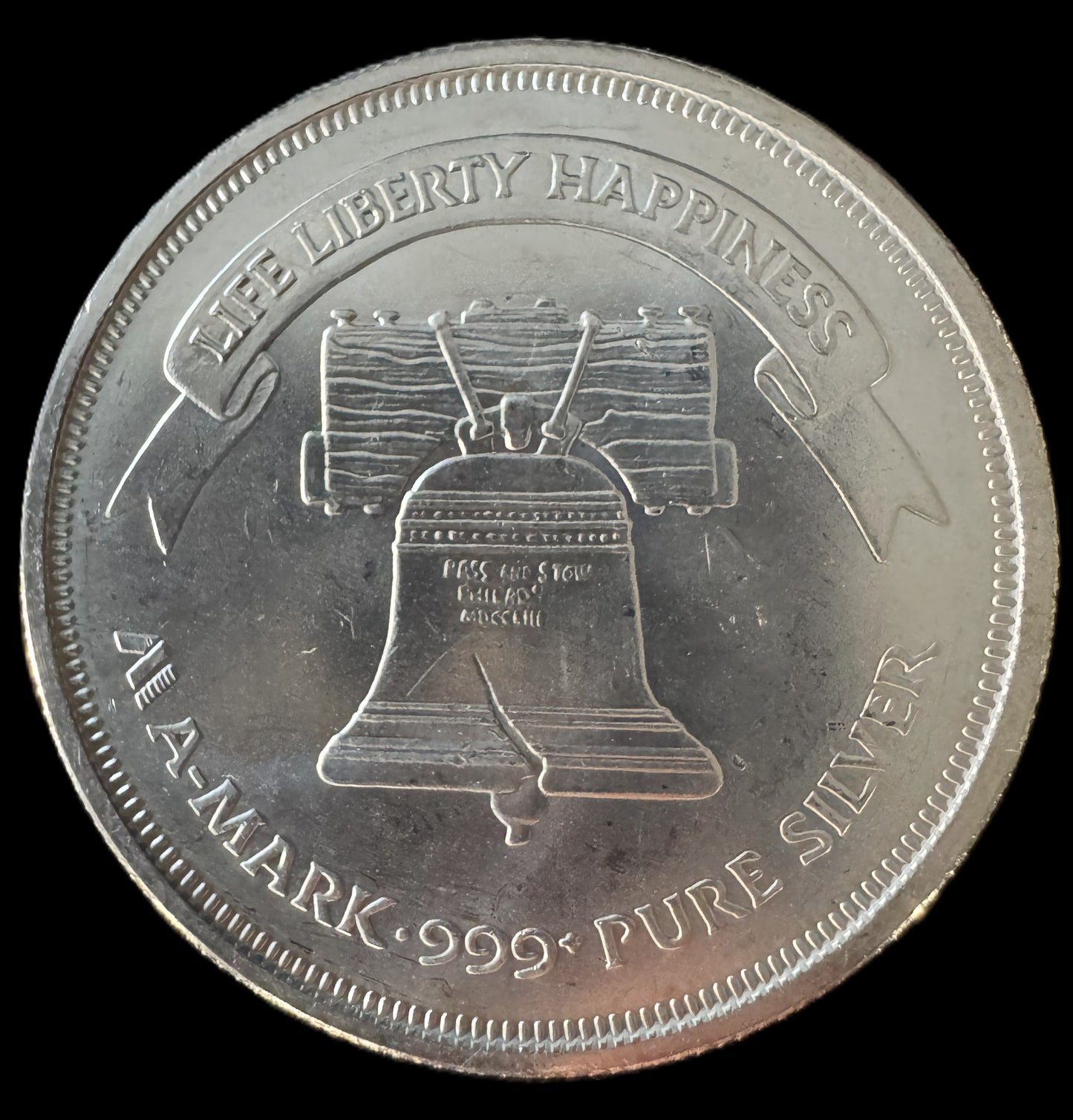 American Eagle Liberty Bell A-Mark 1oz .999 Silver Coin