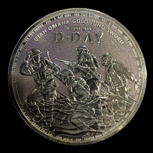 1944 June 6th D-Day 1 oz .999 Silver Coin