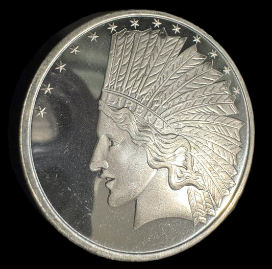 1910 Indian Eagle Silver Dollar 1 oz .999 Silver Coin