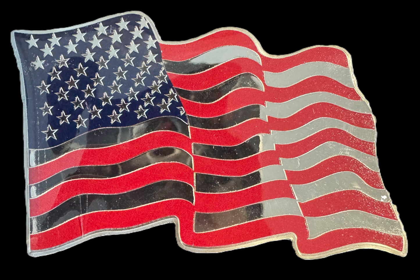 Colorized American Flag 1 oz .999 Silver Piece