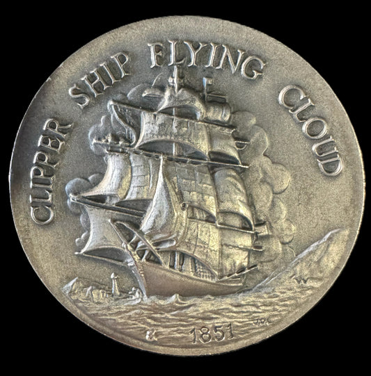1851 Clipper Ship Flying Cloud 1.28 oz .999 Silver Coin