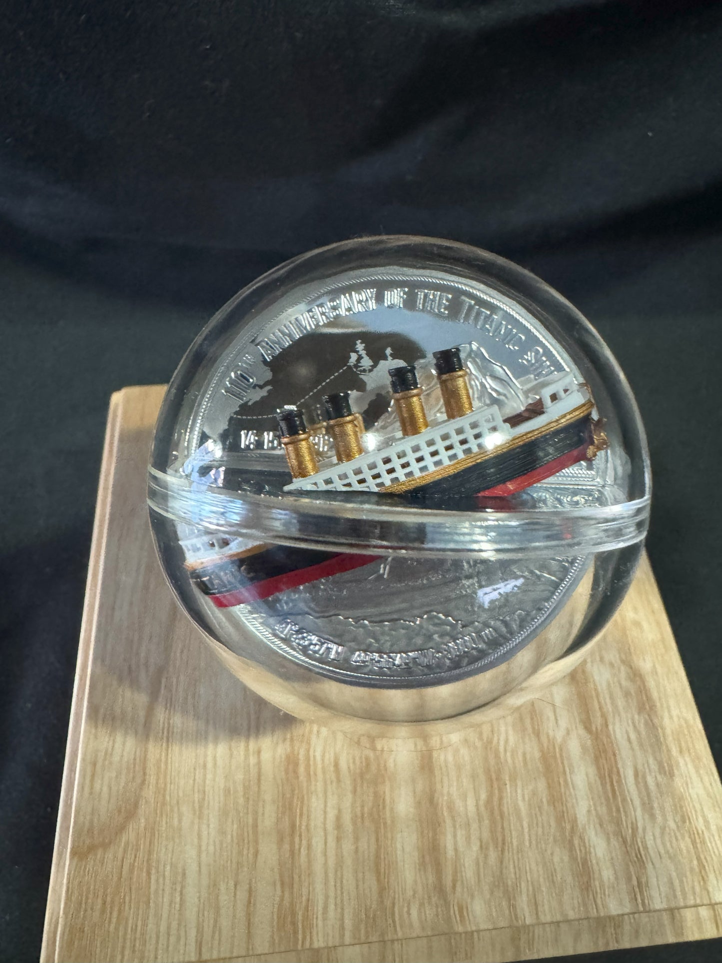 2022 Titanic 110th Anniversary 3D Shaped 2 oz .999 Silver Coin