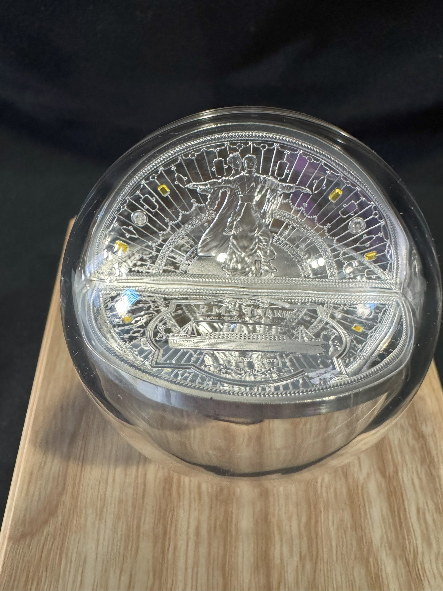 2022 Titanic 110th Anniversary 3D Shaped 2 oz .999 Silver Coin