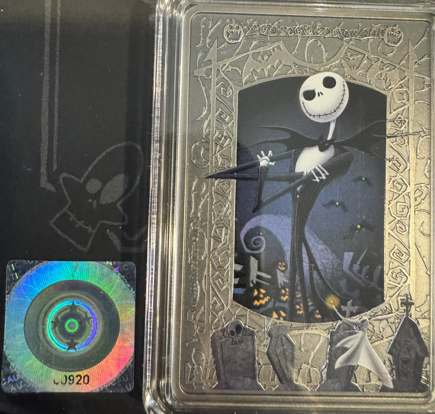 2021 The Nightmare Before Christmas Jack Skellington Colorized 1 oz .999 Silver