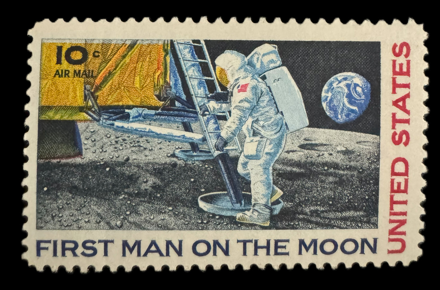1969 Man On The Moon ½ oz .999 Silver Coin & Stamp Set