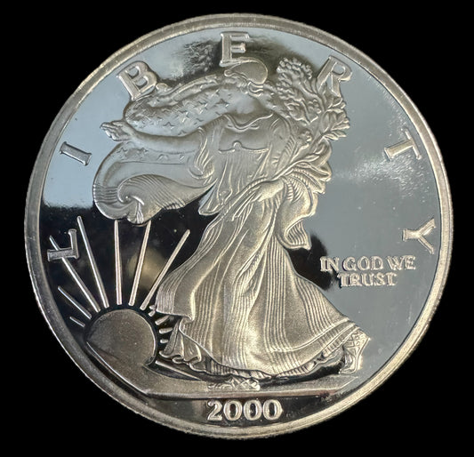 2000 Walking Liberty-The Dawn Of A New Millennium 1 oz .999 Silver Coin