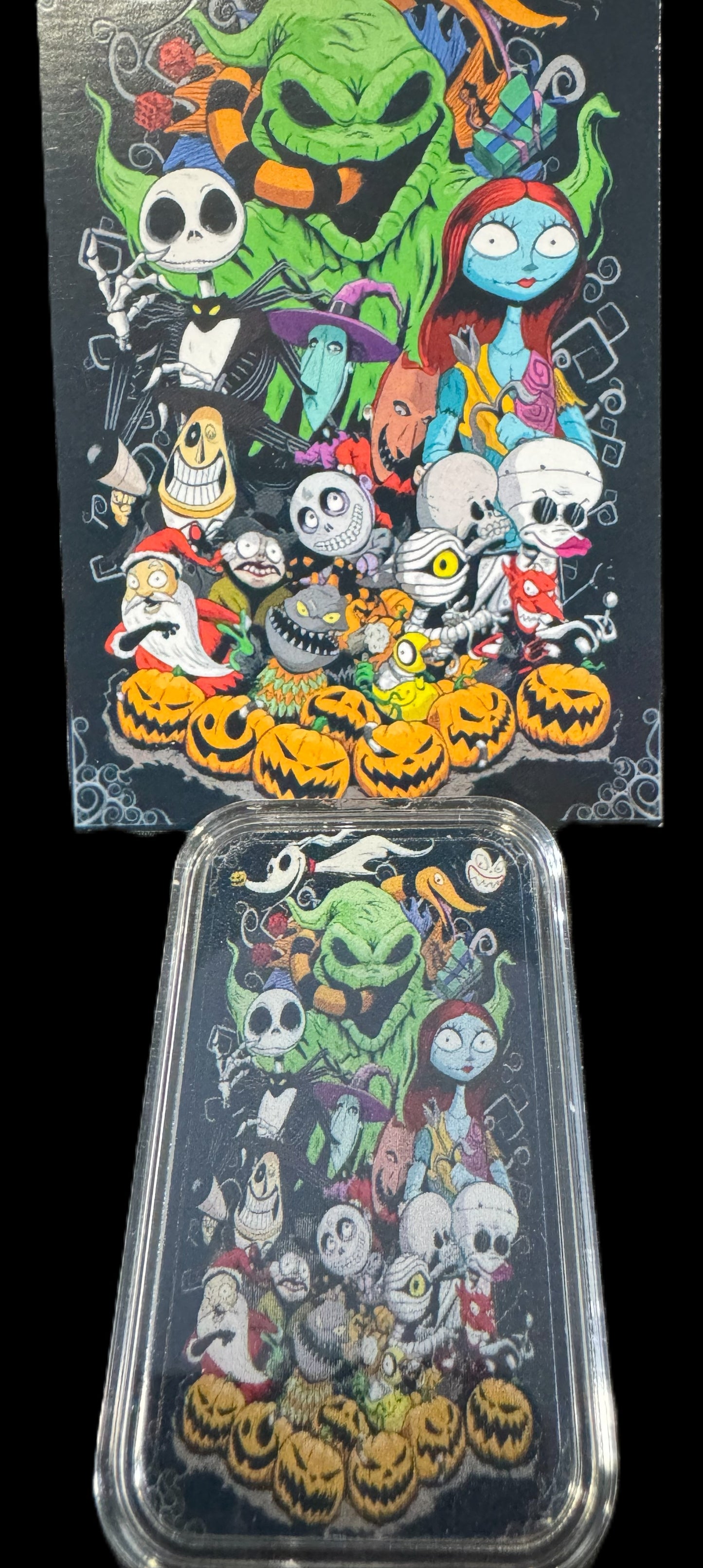 2021 The Nightmare Before Christmas Clan Colorized 1 oz .999 Silver Bar