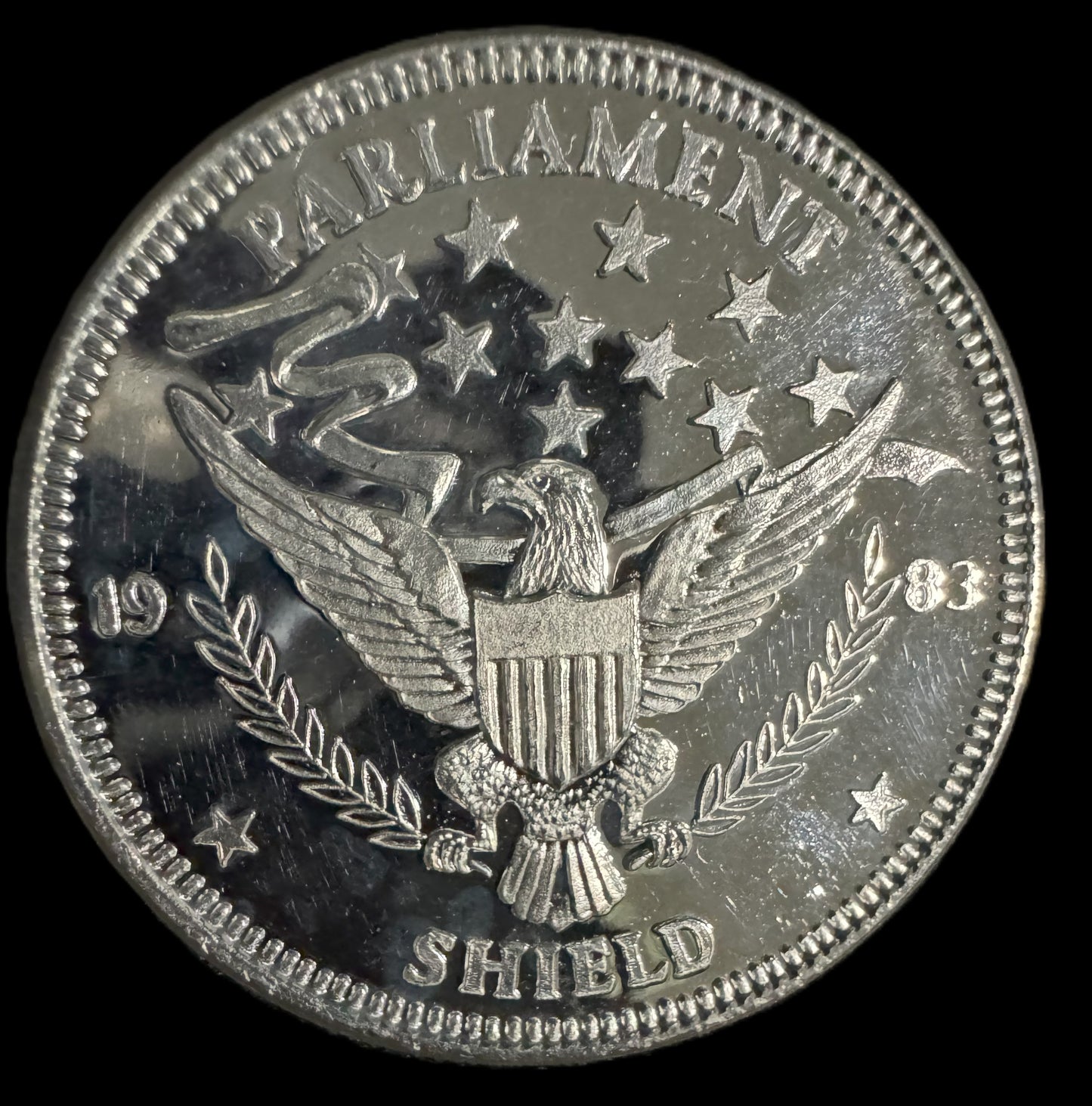 1983 Parliament Shield 1 oz .999 Silver Coin