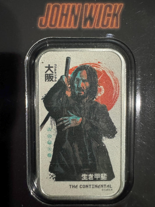 2023 John Wick Osaka Bar 1 oz .999 Silver Coin