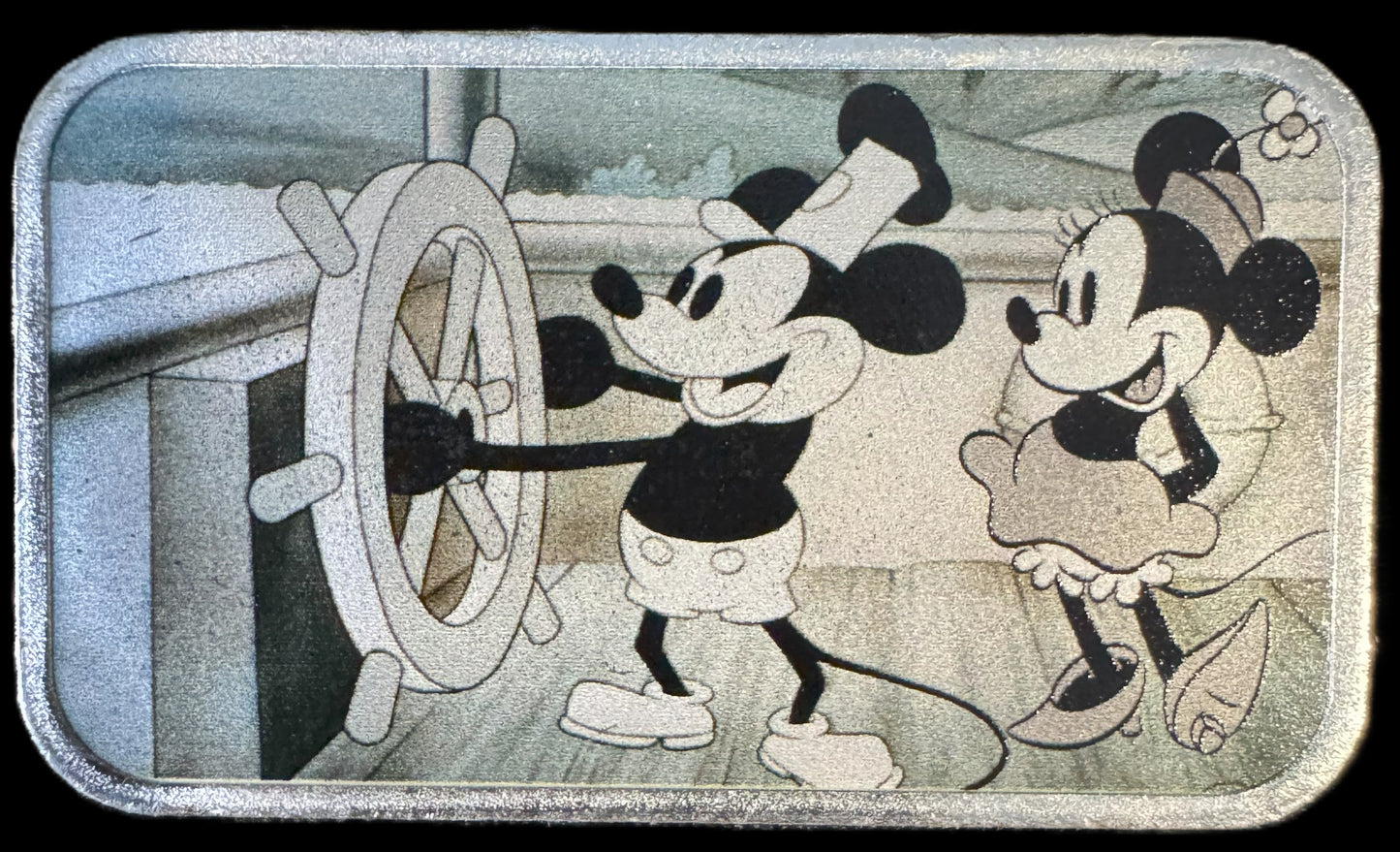 2024 Disney Steamboat Willie 1 oz .999 Silver Bar