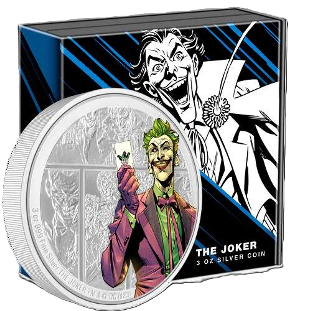 2023 DC Villains The Joker 3 oz .999 Silver Coin