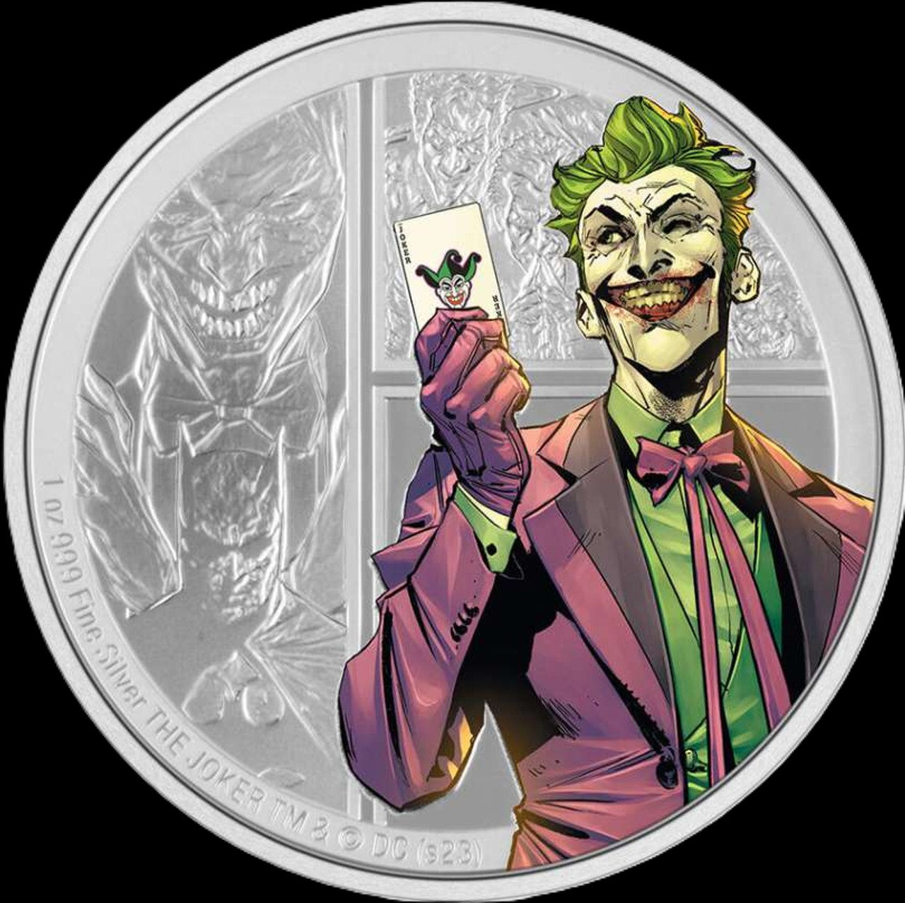 2023 DC Villains The Joker 3 oz .999 Silver Coin