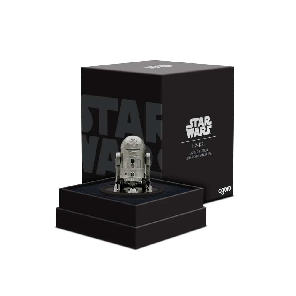 2024 Star Wars R2-D2 3D Miniature 4.82 oz .999 Silver
