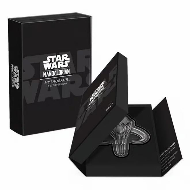 2023 Star Wars Mandalorian Mythosaur 5 oz .999 Silver Piece