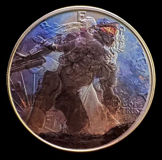 2023 HALO Master Chief Walking Liberty American Eagle 1 oz .999 Silver Coin