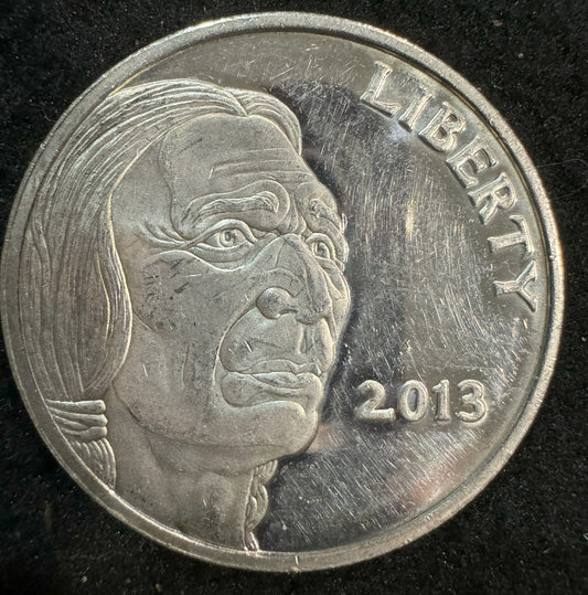 2013 Indian Buffalo Nickel 1 oz .999 Silver Coin