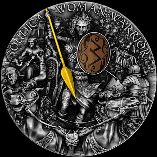 2022 Boudica Woman Warrior 2 oz .999 Silver Coin