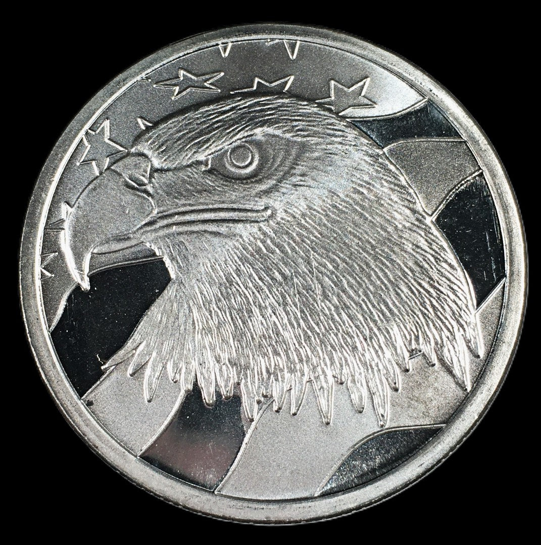 I Pledge Allegiance USA Bald Eagle Flag 1 oz .999 Silver Coin