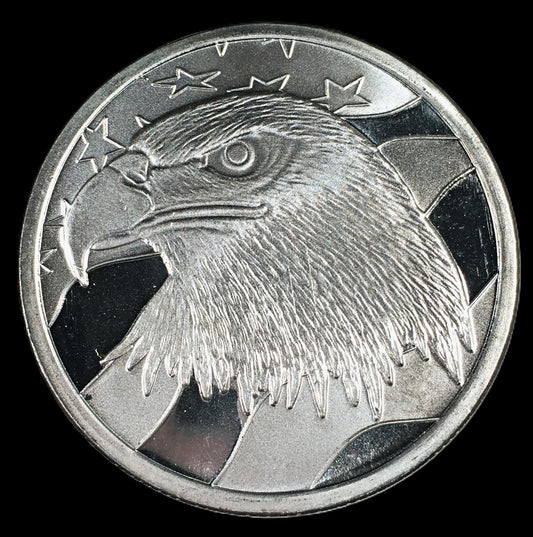 I Pledge Allegiance USA Bald Eagle Flag 1 oz .999 Silver Coin