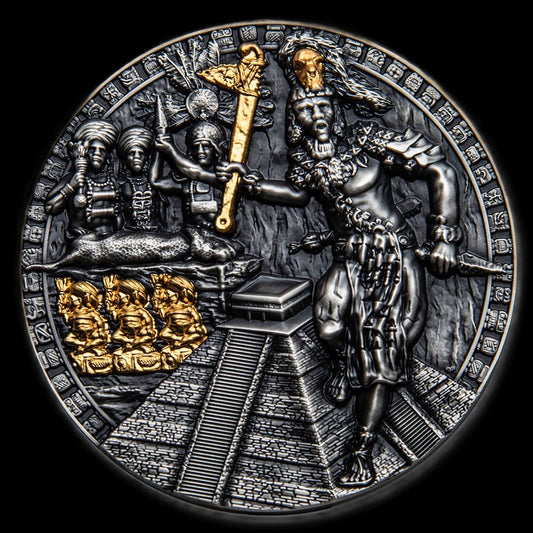 2020 Mayan Holcan Warriors 2 oz .999 Silver Coin