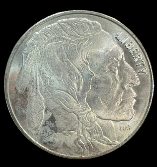 Indian Buffalo Nickel Highland Mint 1 oz .999 Silver Coin