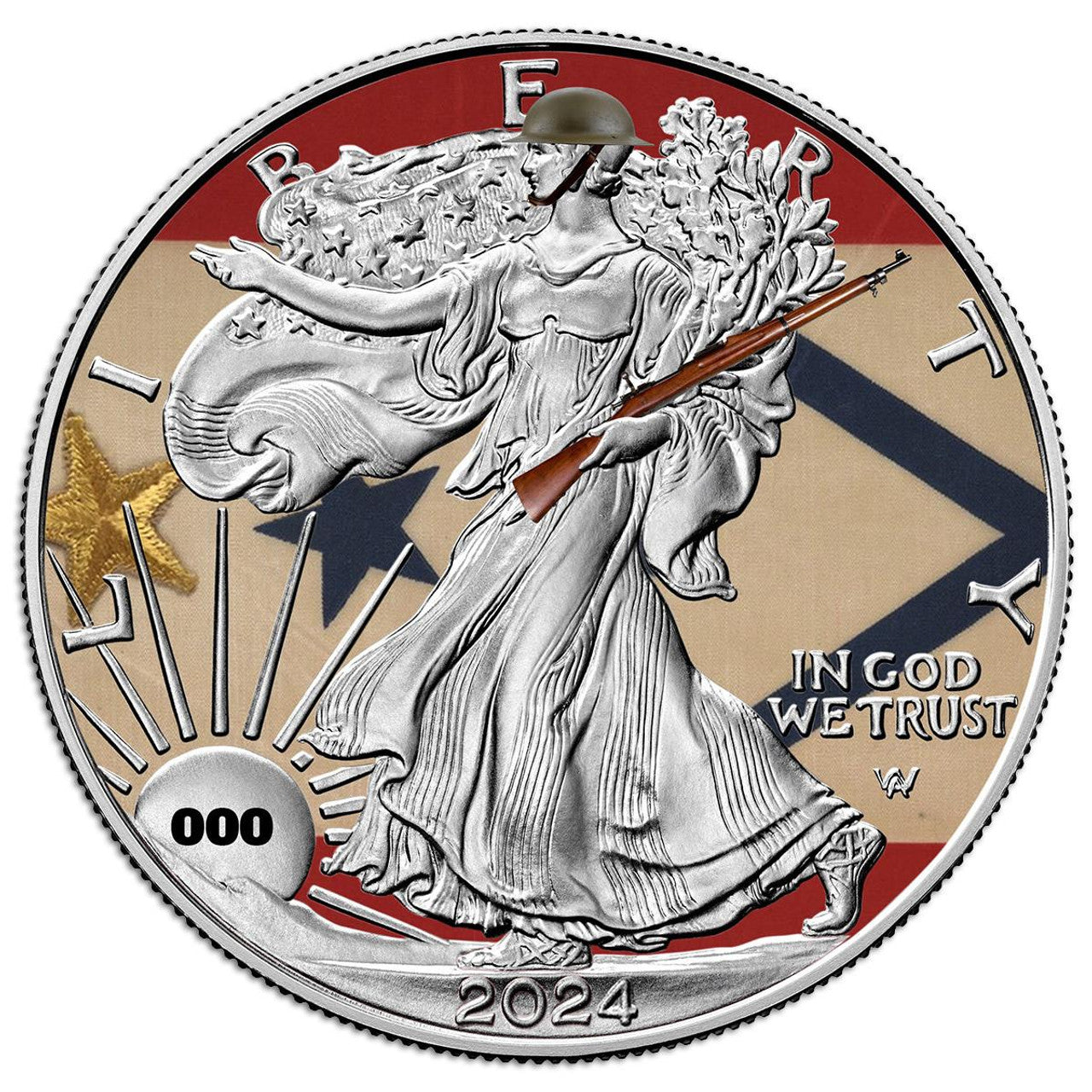 2024 American Eagle Lady Liberty WWI 1oz .999 Silver Coin