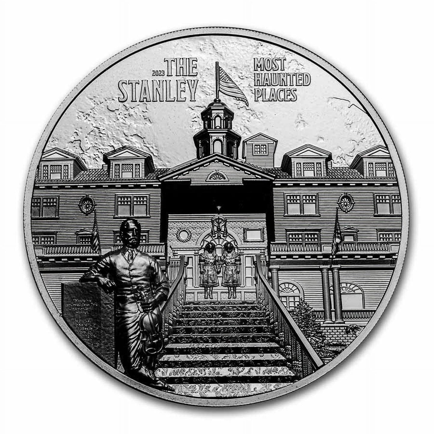 2023 The Stanley Haunted House 2 oz .999 Silver Coin