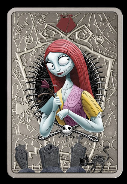 2021 The Nightmare Before Christmas Sally Colorized 1 oz .999 Silver Bar