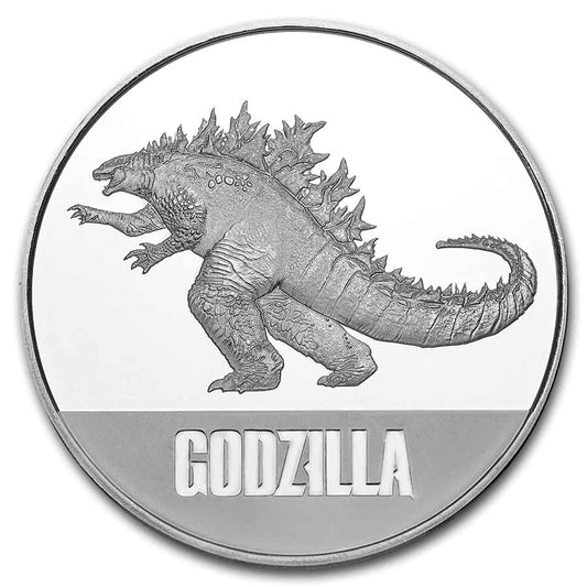 2021 Godzilla VS King Kong 1 oz .999 Silver Coin