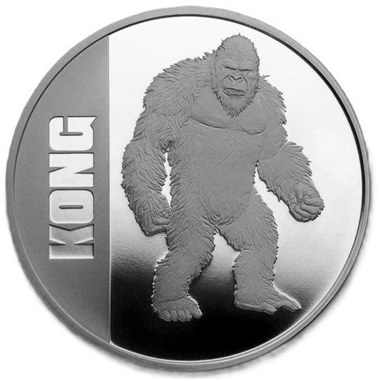 2021 King Kong vs Godzilla 1 oz .999 Silver Coin