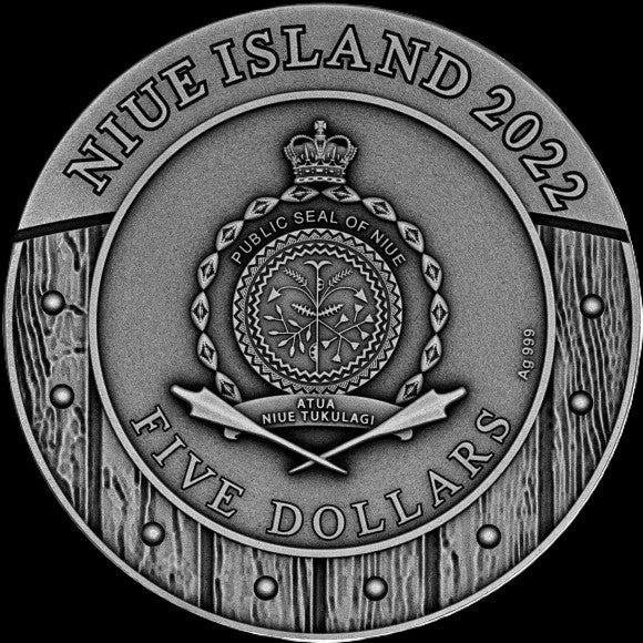 2022 Boudica Woman Warrior 2 oz .999 Silver Coin