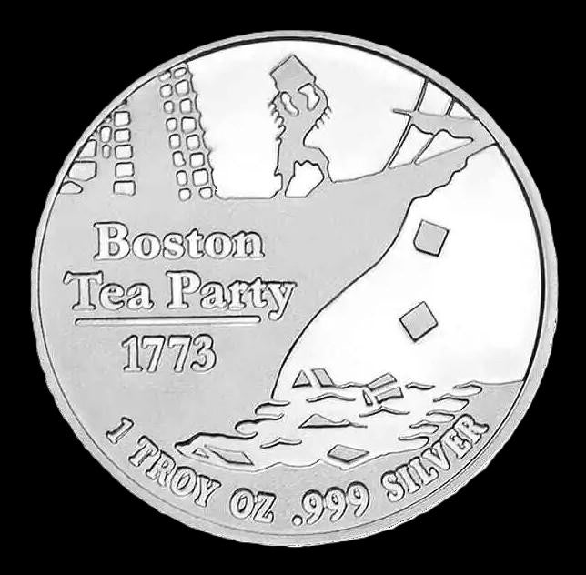 1773 Don’t Tread On Me-Boston Tea Party 1 oz .999 Silver Coin
