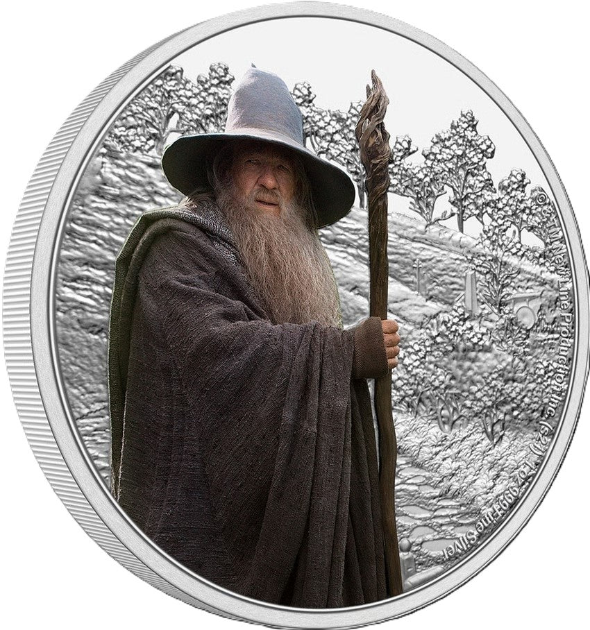 2021 Lord Of The Rings Gandalf The Grey 1 oz .999 Silver Coin