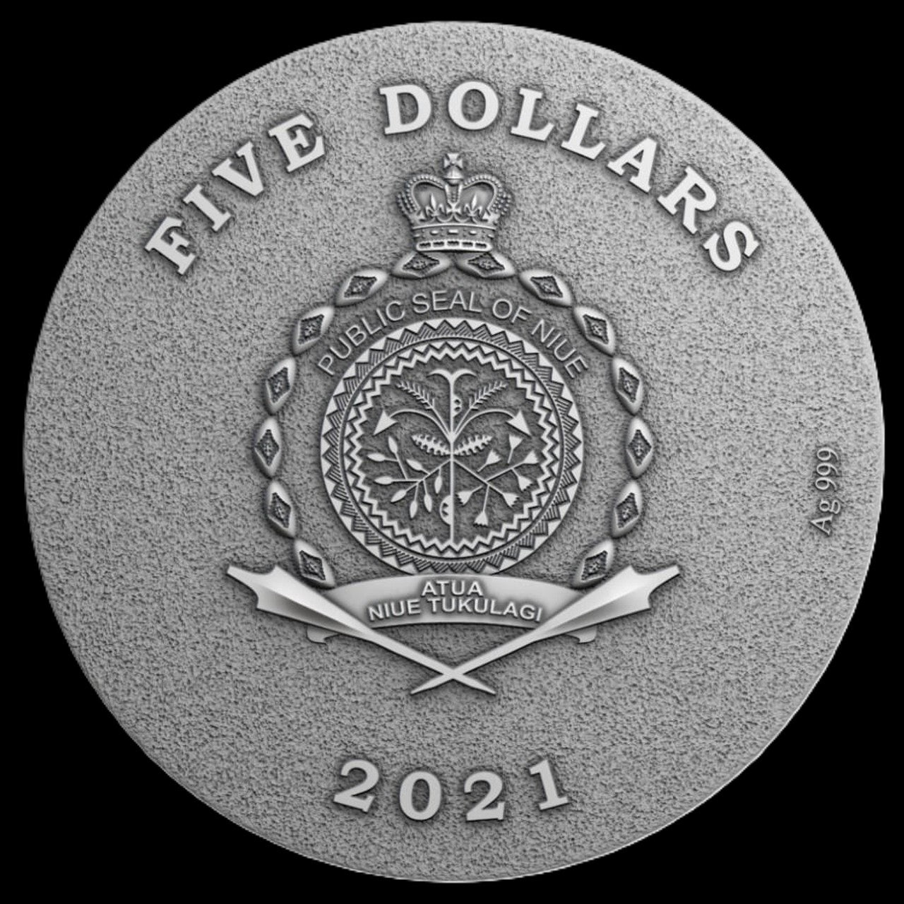 2021 The Treasure Of The Aztec 2 oz .999 Silver Coin