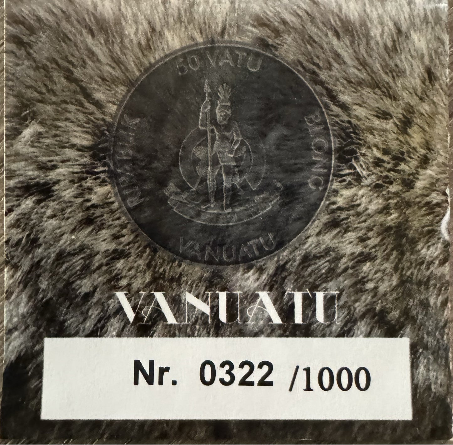 2013 Raccoon Black Onyx Eyes 1 oz .999 Silver Coin
