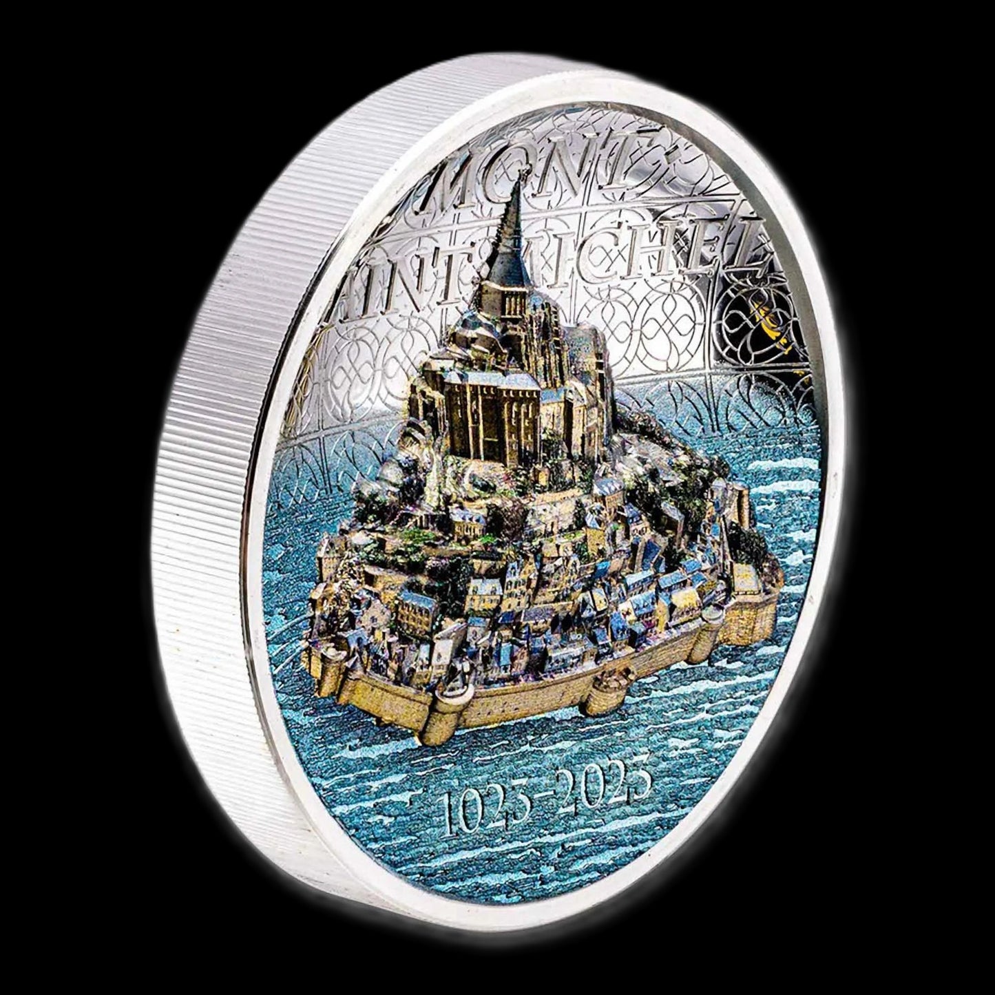 2023 Cook Islands Mont Saint-Michel 2 oz .999 Silver 3D Ultra High Relief Coin