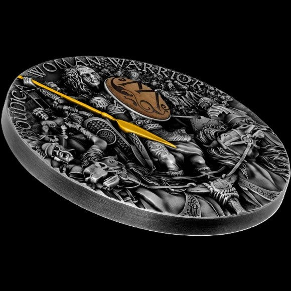 2022 Boudica Woman Warrior 2 oz .999 Silver Coin