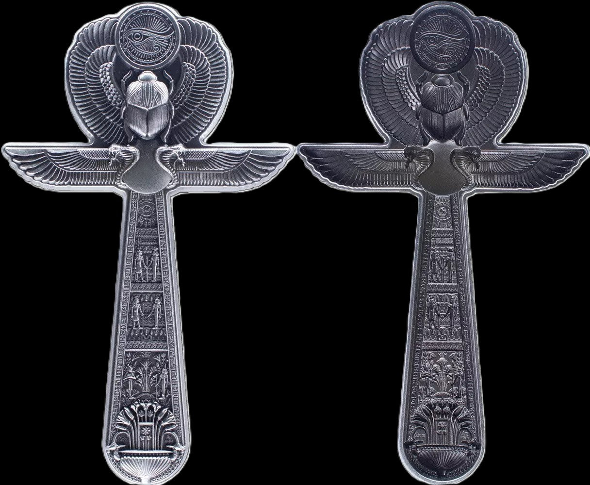 2023 Ankh Egypt Cross 2 oz .999 Silver