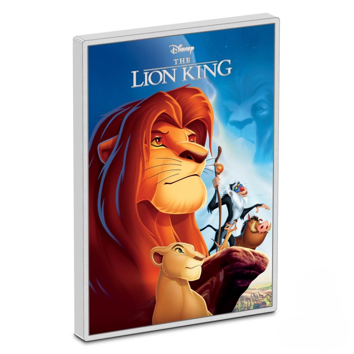 2024 Disney The Lion King Movie Poster Colorized 5 oz .999 Silver Bar