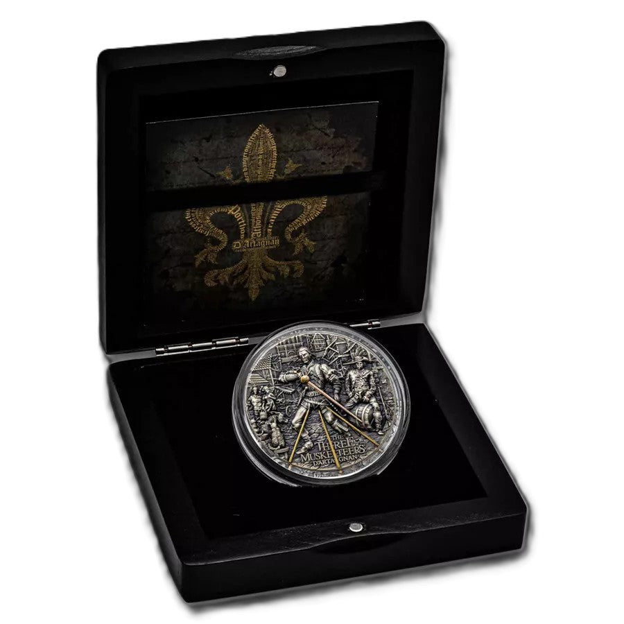 2022 The Three Musketeers 2 oz .999 Silver Coin
