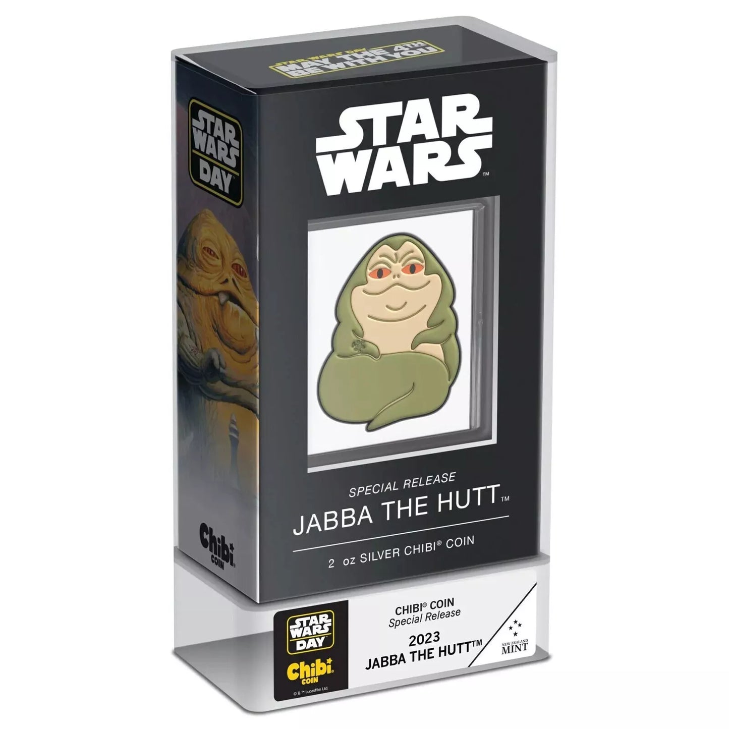 2023 Star Wars Jabba the Hutt Chibi 2 oz .999 Silver Coin
